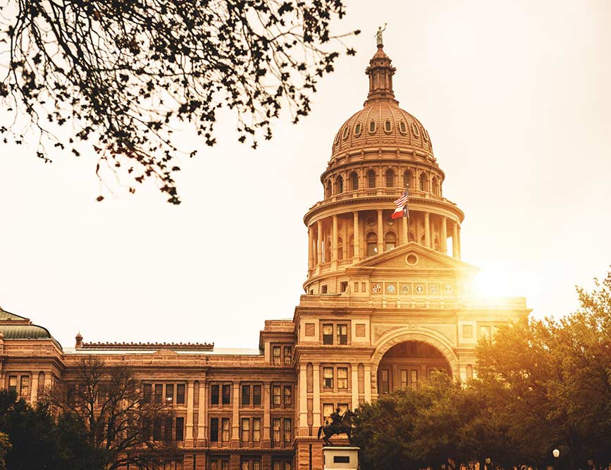 Capital building in Austin