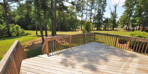 Large Wooden Deck outside- deck design ideas