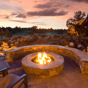 outdoor fire pit upgrade before the holidays