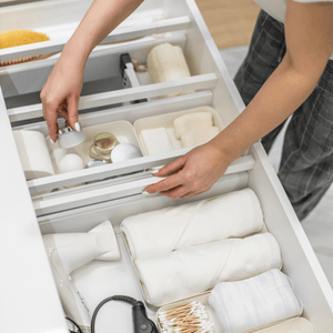 maximize bathroom storage drawers